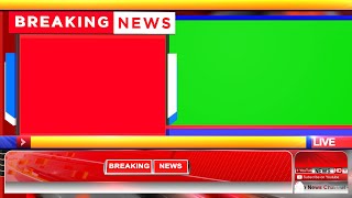 News Channel Breaking News Bumper and Lower third Green Screen Video for Kinemaster [upl. by Ainekahs21]