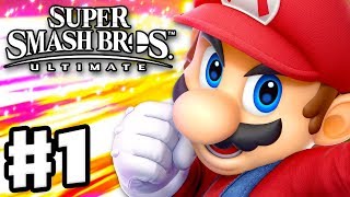 Super Smash Bros Ultimate  Gameplay Walkthrough Part 1  Mario Spirits amp Classic Nintendo Switch [upl. by Litha]