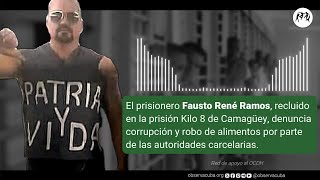 Prisionero denuncia corrupción y robo de alimentos por parte de las autoridades carcelarias [upl. by Phillis]