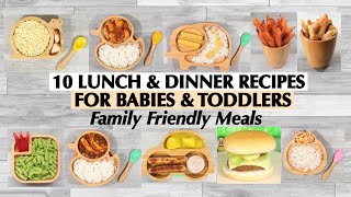 10 LUNCH AND DINNER RECIPES FOR BABIES AND TODDLERS  FAMILY FRIENDLY MEALS FOR TODDLERS amp BABIES [upl. by Win]