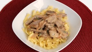 Beef Stroganoff Recipe  Laura Vitale  Laura in the Kitchen Episode 831 [upl. by Htebazle]