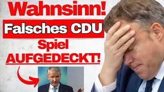 TÄUSCHUNG Das zeigte dir keiner im TV Duell AfD vs CDU [upl. by Shig85]