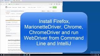 How to install Firefox MarionetteDriver Chrome and ChromeDriver for Selenium WebDriver on Windows [upl. by Hubert]