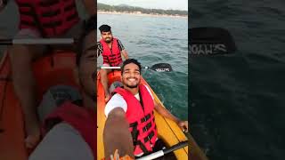 Kayaking Palolem Beach Goa⛱️ 😍 goa beach travel kayaking explore viralshorts [upl. by Sineray]