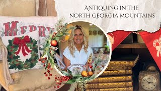 Maximalist Primitive Home Tour and Antiquing in Dahlonega Georgia Weekend Fall Getaway [upl. by Bluma118]