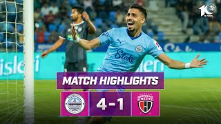 Match Highlights  Mumbai City FC 41 NorthEast United FC  MW 19  ISL 202324 [upl. by Anwad105]