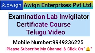 Exam Lab Certificate Course  Telugu Video [upl. by Norvol30]