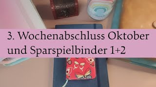 3 Wochenabschluss Oktober und Sparspielbinder 12 💲🎲 [upl. by Malcah614]