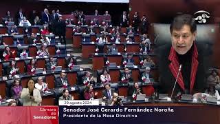 AL CONSTITUIRSE EL SENADO DE LA REPÚBLICA NOMBRAN PRESIDENTE DE LA MESA DIRECTIVA A GERARDO F [upl. by Roots]