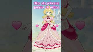 hice ala princesa peache en anime [upl. by Hamer946]