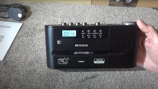 Retekess TR641 Cassette Tape Radio Review Bluetooth amp MP3 Wav Playback  Recording to SD amp USB [upl. by Atiuqiram878]