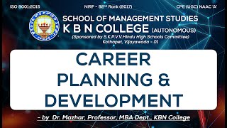 Career Planning amp Development  Human Resource Management [upl. by Rind]