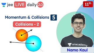 JEE Momentum amp Collisions L5  Oblique Collision  Class 11  Unacademy JEE  Physics  Namo Kaul [upl. by Icnarf]