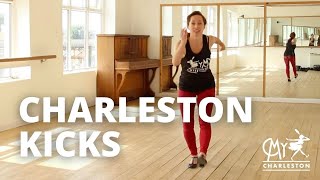 How to dance Charleston Kicks  MyCharleston [upl. by Cini]