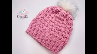 How to KNIT easy Hat for Beginners [upl. by Ynnohj]