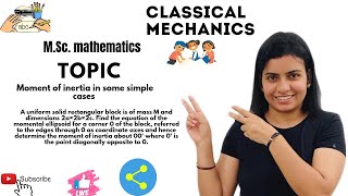 L12Moment of inertia in some simple casesclassical mechanics [upl. by Jair494]