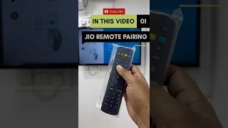 Jio STB Remote Pairing  How to pair remote [upl. by Roarke]