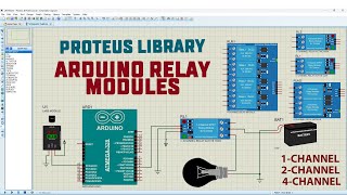 Arduino Relay Modules  Proteus Library [upl. by Runck]