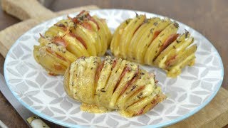 Patatas al horno hasselback con bacon y queso [upl. by Keriann]