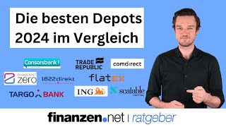 Depotvergleich 2024  OnlineBroker im Test  finanzennet [upl. by Ellehcil]