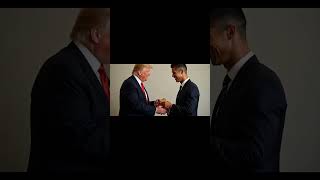 Kickoff with trump and Ronaldo CR7💞✨❤️ motivation inspirationalquotes youtubeshorts [upl. by Ches]