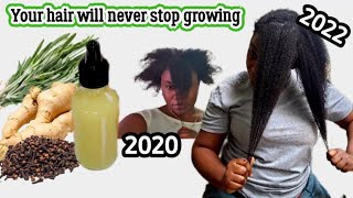 Treatment to grow your natural hair very fastGinger Rosemary oil and cloves for hair growth [upl. by Holtorf]