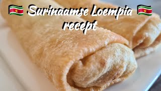 🇸🇷 Surinaamse Loempia recept  Surinam Eggroll Lumpia Springroll recipe [upl. by Inatirb803]