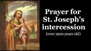 Prayer for St Josephs intercession [upl. by Lukin260]