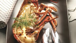 Recette  Homard breton rôti au four au beurre salé des frères Jaguin [upl. by Elspet]