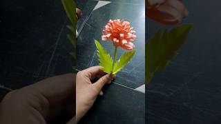 simple flower making paper craftpaper flower [upl. by Neladgam]