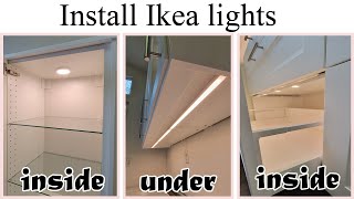 How to install Ikea kitchen lights [upl. by Teodor]