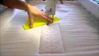 Diamond Sash Longarm Quilting Tutorial [upl. by Grier724]