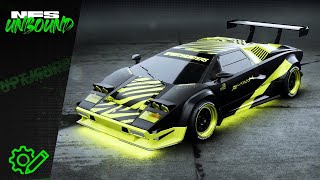 NFS Unbound  Customization Lamborghini Countach 25th ´88 [upl. by Klinges790]