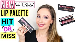 CATRICE CREATRICE CREAMY MATT LIP PALETTE  LIPSTICK SWATCHES WEAR TEST AND REVIEW  HIT OR MISS [upl. by Arola]