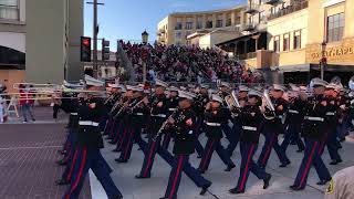 US Marines Marching Band  Rose Parade Jan 1 2022 [upl. by Lebasile864]