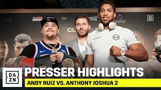 HIGHLIGHTS  Andy Ruiz vs Anthony Joshua 2 Final Press Conference [upl. by Euqinim985]