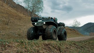 Traveling through the Altai mountains on GIANT ATVs Sokol  STYLERAPTOR  Altai Republic [upl. by Kcirrek293]