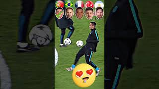 Best Footballers Warm up Challenge 🏃‍♀️⚽ football soccerplayer messi ronaldo shorts edit [upl. by Eceined]