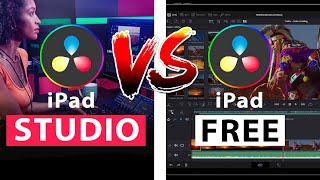 DaVinci Resolve STUDIO VS FREE on iPAD [upl. by Lekym]