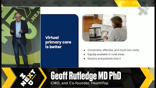 The Future of Primary Care is Virtual Dr Geoff Rutledge of HealthTap [upl. by Eibbil554]