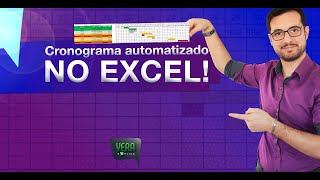 Cronograma automatizado no excel  Gráfico de Gantt [upl. by Grous]