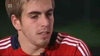 Interview with Philipp Lahm in Blickpunkt Sport [upl. by Ahseinad191]