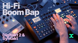 Hi–Fi Boom Bap – Digitakt 2 amp Syntakt – Experimental Beats breaks and 3x LFO scratching 😆 [upl. by Lidstone]