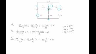 Apply nodal analysis to determine Va Vb and Vc in the circuit  Innk [upl. by Attenoj961]