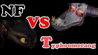 Night Fury vs Typhoomerang  SPORE [upl. by Tobie]