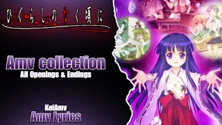 Amv Collection  Higurashi No Naku Koro Ni Kai Rei Gou Sotsu  All Openings amp Endings  KeyAmv [upl. by Aikahc]