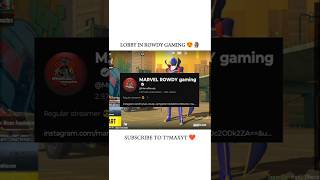 LOBBY IN ROWDY GAMING 😍🗿bgmi 1vs4clutch shorts t7maxyt [upl. by Mafala347]