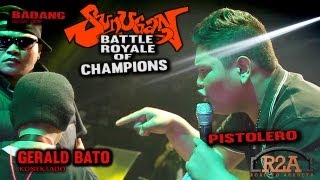 R2A BATTLE ROYALE BADANG vs PISTOLERO vs GERALD BATO semifinals [upl. by Ihskaneem]