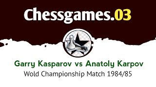 Garry Kasparov vs Anatoly Karpov  Moscow URS rd 2 198485  World Championship Match [upl. by Yanehs]