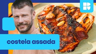 Costela suína assada com páprica e melaço  Rodrigo Hilbert  Tempero de Família [upl. by Enened]